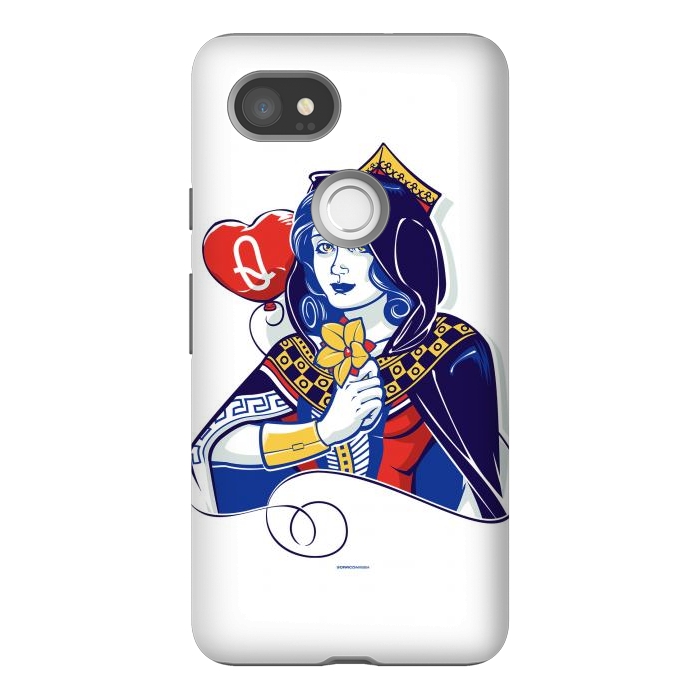 Pixel 2XL StrongFit Queen of hearts by Draco