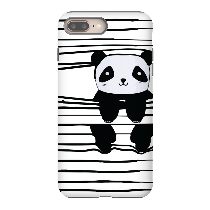 iPhone 7 plus StrongFit peek-a-boo panda by MALLIKA