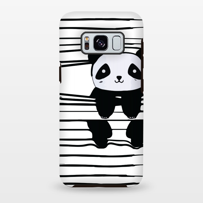 Galaxy S8 plus StrongFit peek-a-boo panda by MALLIKA