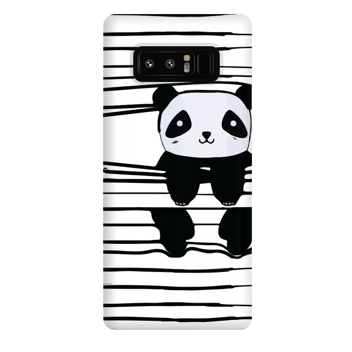 Galaxy Note 8 StrongFit peek-a-boo panda by MALLIKA