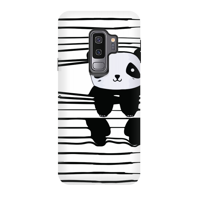 Galaxy S9 plus StrongFit peek-a-boo panda by MALLIKA