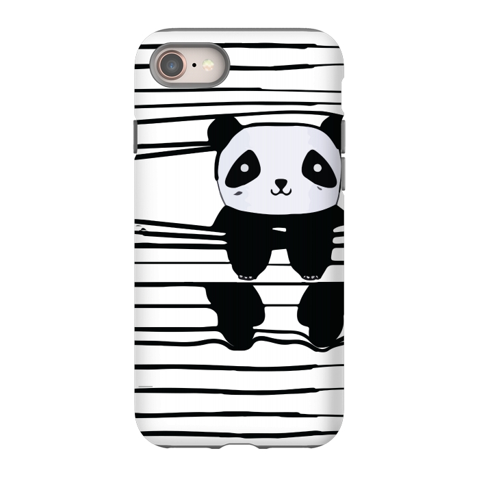 iPhone 8 StrongFit peek-a-boo panda by MALLIKA
