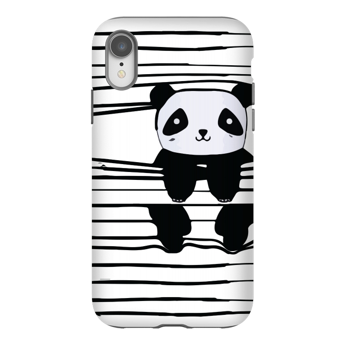 iPhone Xr StrongFit peek-a-boo panda by MALLIKA