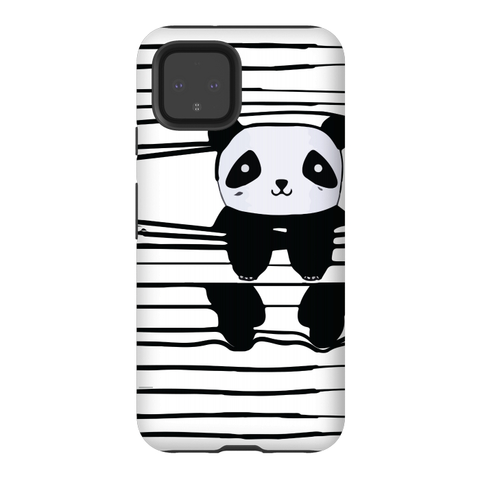 Pixel 4 StrongFit peek-a-boo panda by MALLIKA