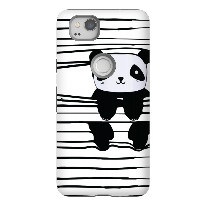Pixel 2 StrongFit peek-a-boo panda by MALLIKA