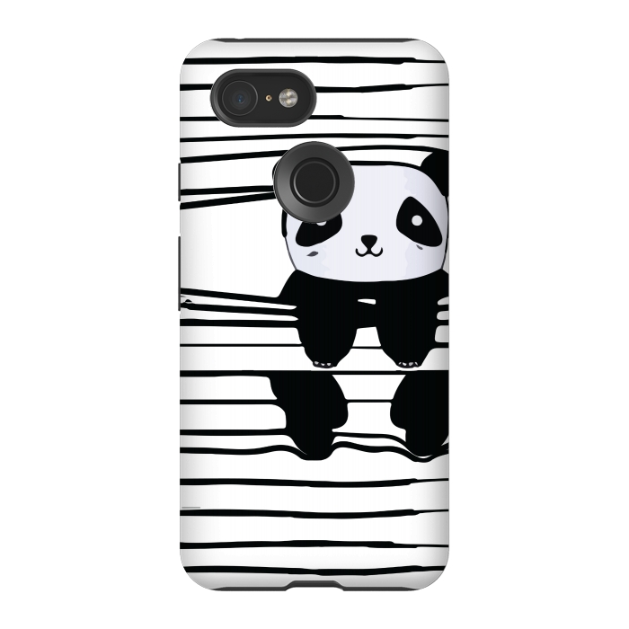 Pixel 3 StrongFit peek-a-boo panda by MALLIKA