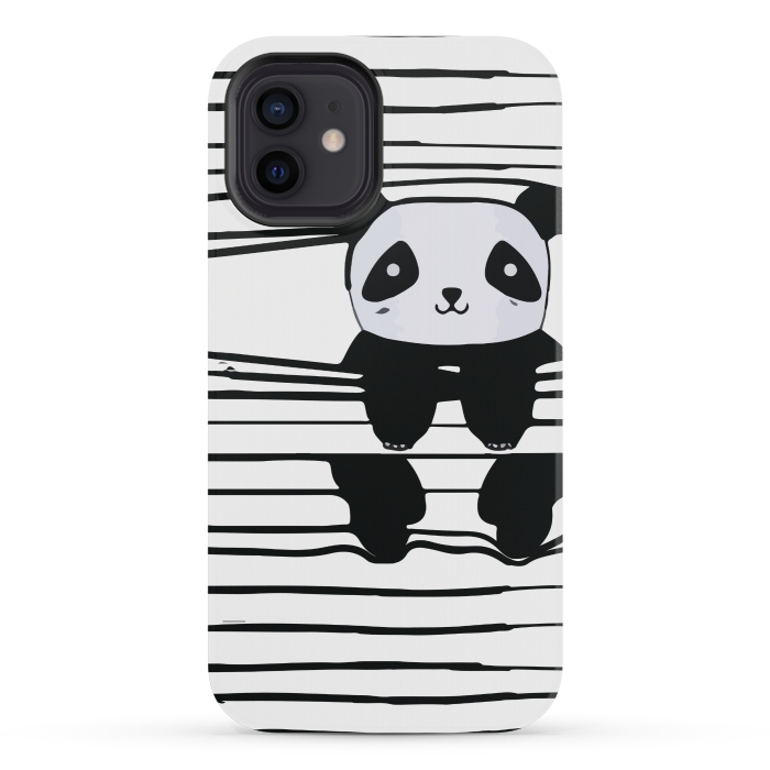 iPhone 12 mini StrongFit peek-a-boo panda by MALLIKA