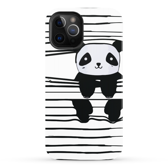 iPhone 12 Pro StrongFit peek-a-boo panda by MALLIKA