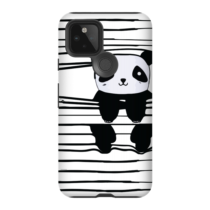 Pixel 5 StrongFit peek-a-boo panda by MALLIKA