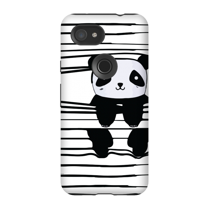 Pixel 3A StrongFit peek-a-boo panda by MALLIKA