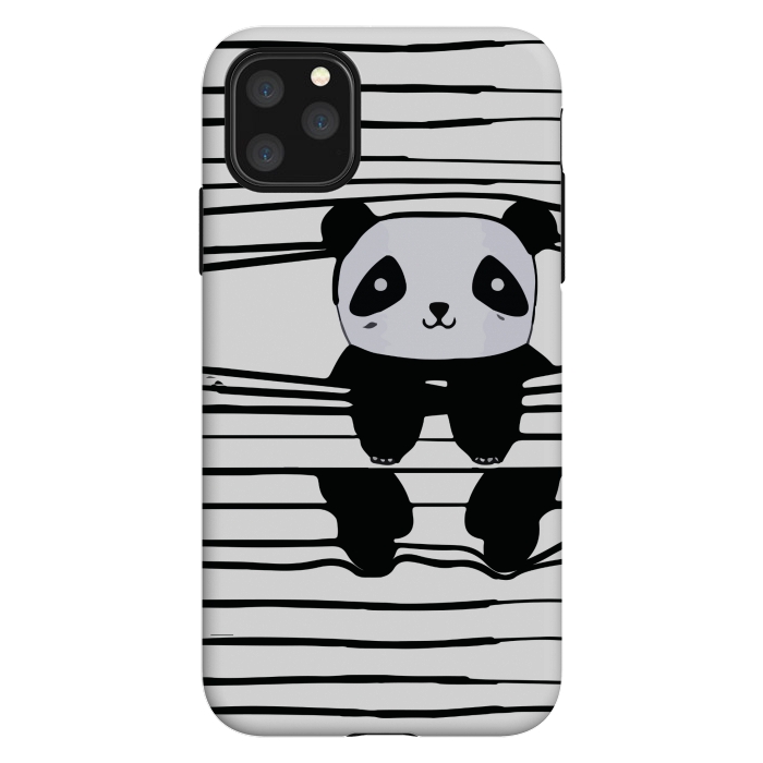 iPhone 11 Pro Max StrongFit peek-a-boo panda by MALLIKA