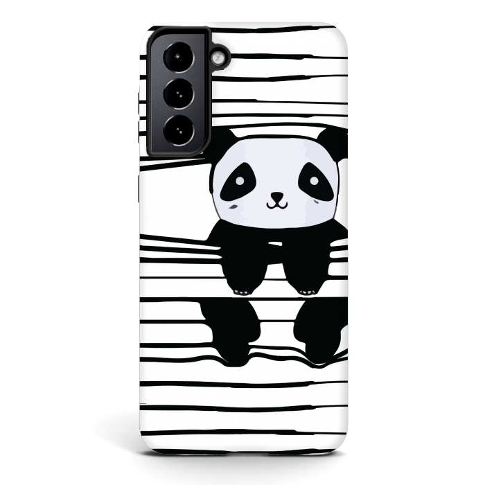 Galaxy S21 StrongFit peek-a-boo panda by MALLIKA