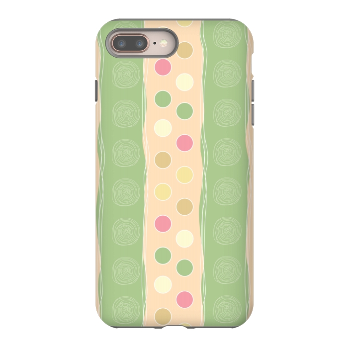iPhone 7 plus StrongFit stripes polka love by MALLIKA