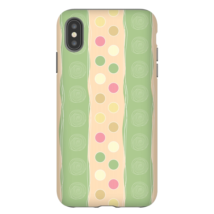 iPhone Xs Max StrongFit stripes polka love by MALLIKA