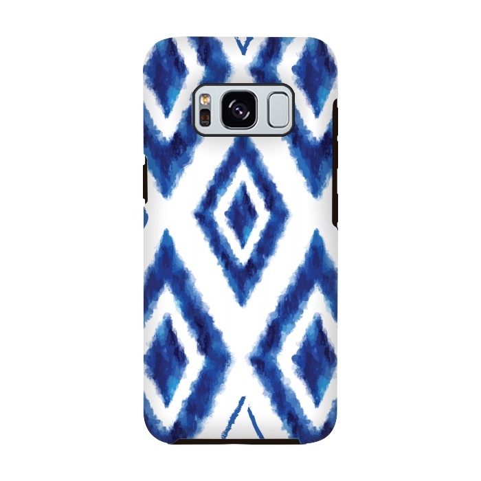 Galaxy S8 StrongFit blue diamond pattern 2 by MALLIKA