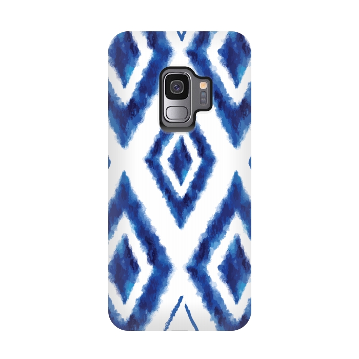Galaxy S9 StrongFit blue diamond pattern 2 by MALLIKA
