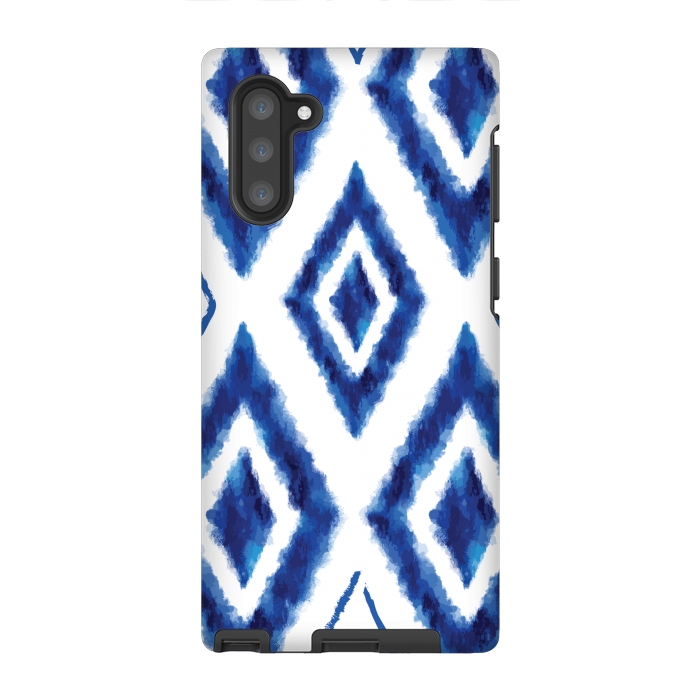 Galaxy Note 10 StrongFit blue diamond pattern 2 by MALLIKA
