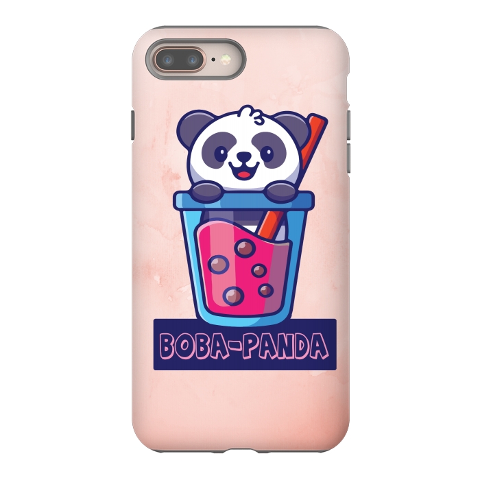 iPhone 8 plus StrongFit boba-panda by MALLIKA