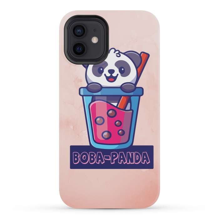 iPhone 12 mini StrongFit boba-panda by MALLIKA