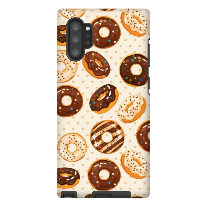 Galaxy Note 10 plus StrongFit chocolate donut love by MALLIKA