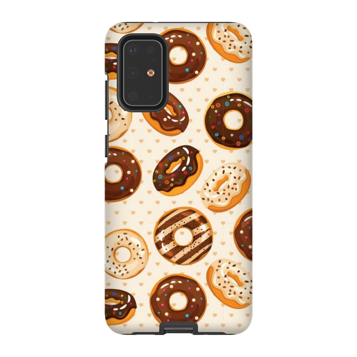 Galaxy S20 Plus StrongFit chocolate donut love by MALLIKA