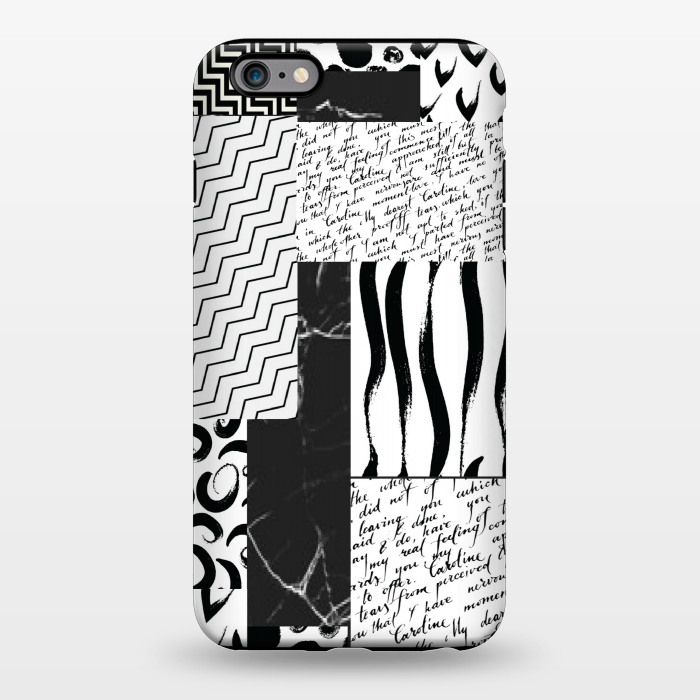 iPhone 6/6s plus StrongFit black white minimal art by MALLIKA
