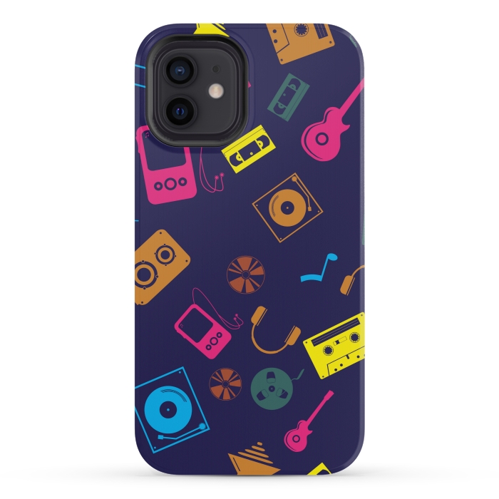 iPhone 12 mini StrongFit retro music love by MALLIKA