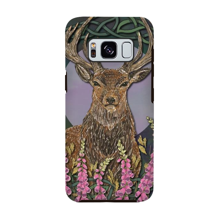 Galaxy S8 StrongFit Woodland Stag by Lotti Brown