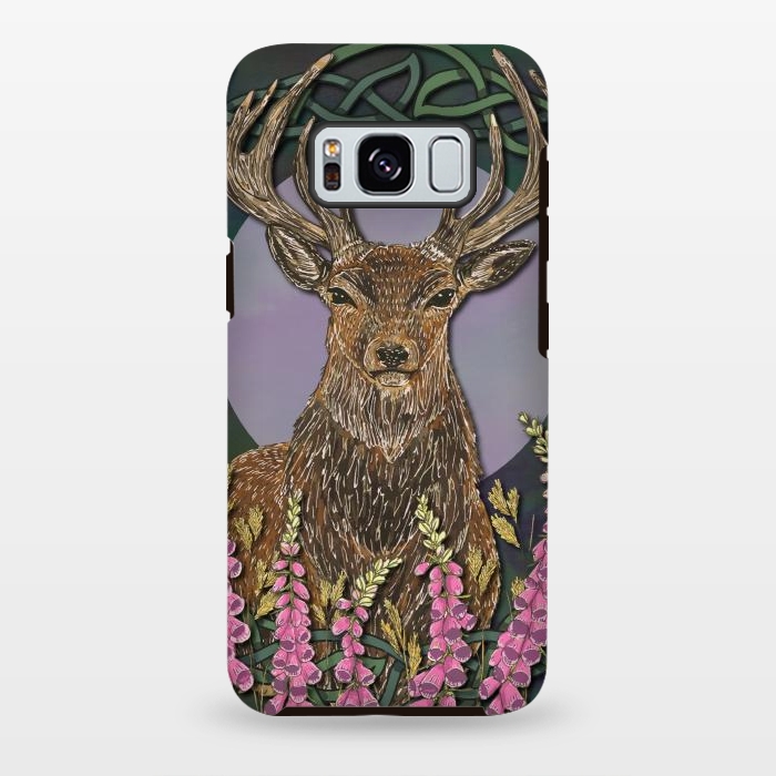 Galaxy S8 plus StrongFit Woodland Stag by Lotti Brown