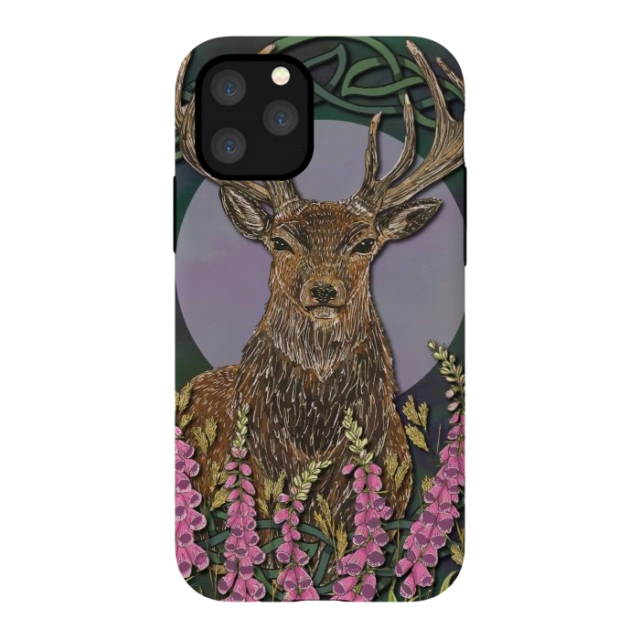 iPhone 11 Pro StrongFit Woodland Stag by Lotti Brown