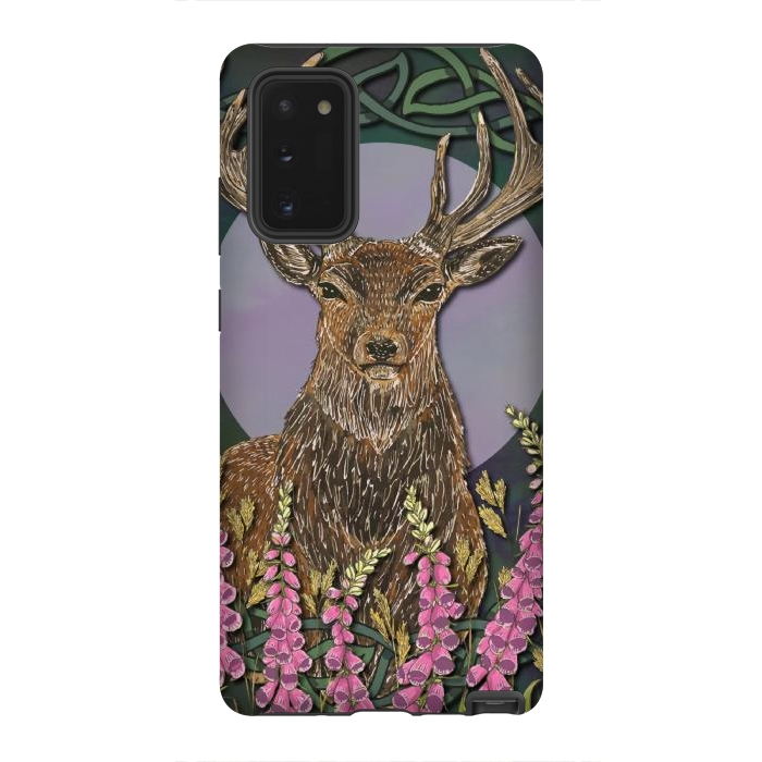 Galaxy Note 20 StrongFit Woodland Stag by Lotti Brown