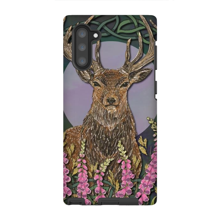 Galaxy Note 10 StrongFit Woodland Stag by Lotti Brown