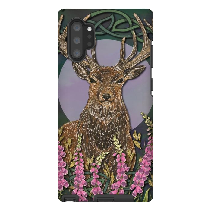 Galaxy Note 10 plus StrongFit Woodland Stag by Lotti Brown