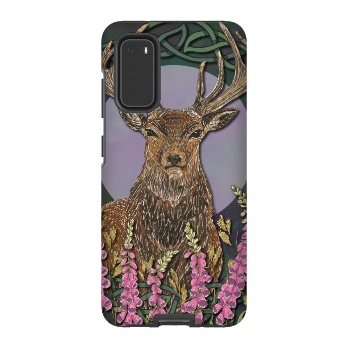 Galaxy S20 StrongFit Woodland Stag by Lotti Brown
