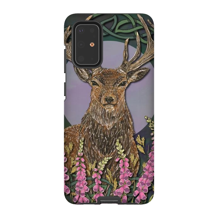 Galaxy S20 Plus StrongFit Woodland Stag by Lotti Brown