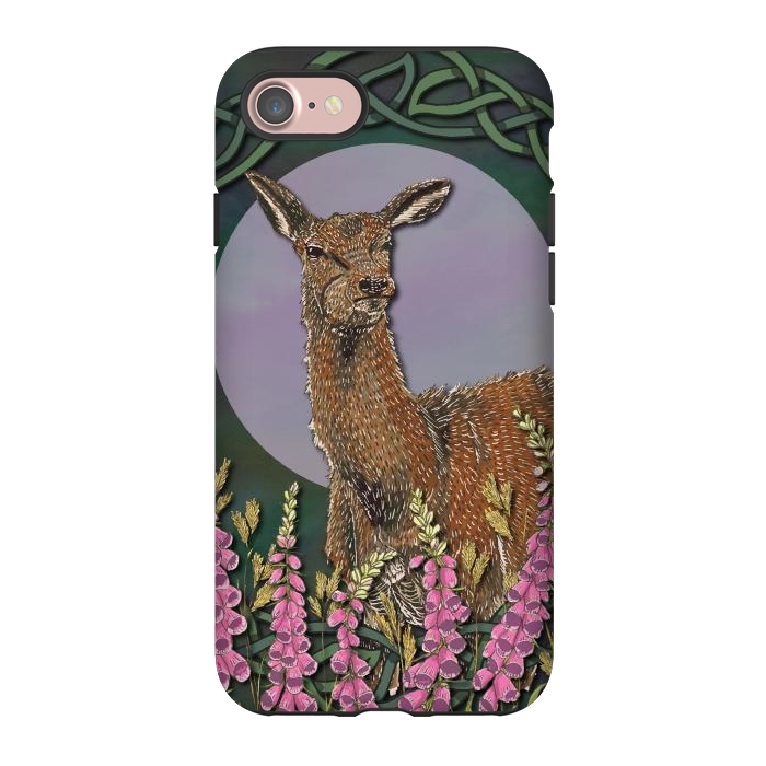 iPhone 7 StrongFit Woodland Deer Doe by Lotti Brown