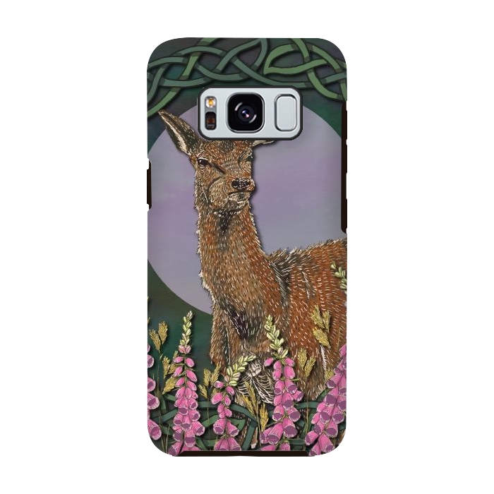 Galaxy S8 StrongFit Woodland Deer Doe by Lotti Brown