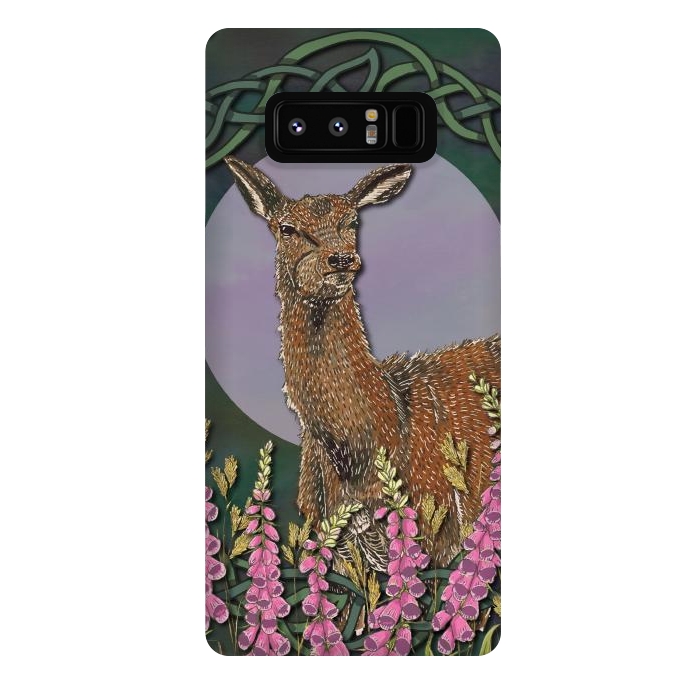 Galaxy Note 8 StrongFit Woodland Deer Doe by Lotti Brown