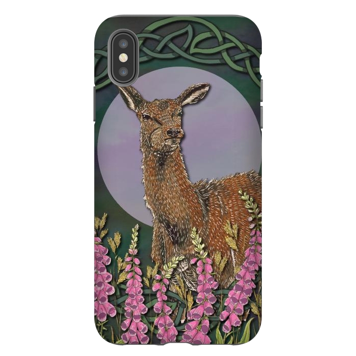 iPhone Xs Max StrongFit Woodland Deer Doe by Lotti Brown