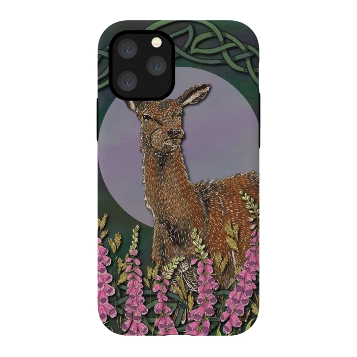 iPhone 11 Pro StrongFit Woodland Deer Doe by Lotti Brown