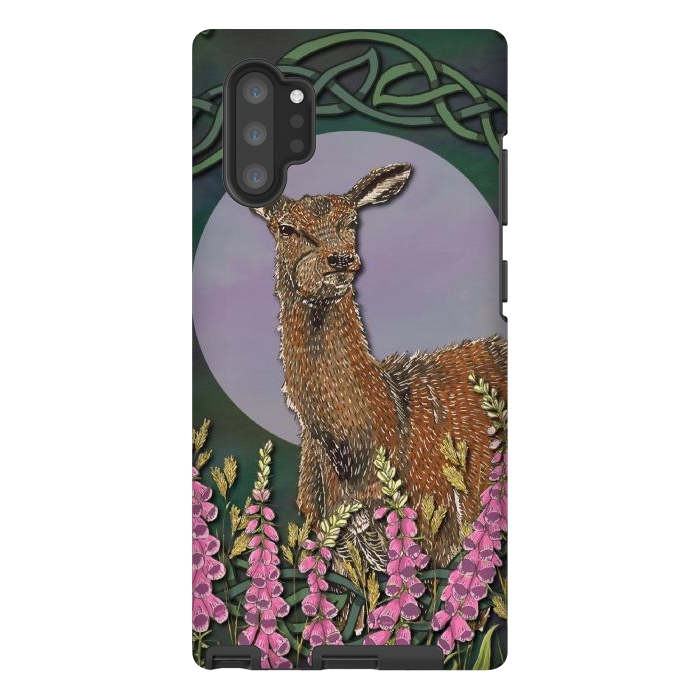 Galaxy Note 10 plus StrongFit Woodland Deer Doe by Lotti Brown