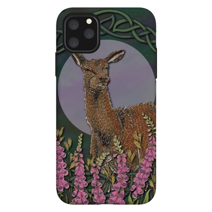 iPhone 11 Pro Max StrongFit Woodland Deer Doe by Lotti Brown