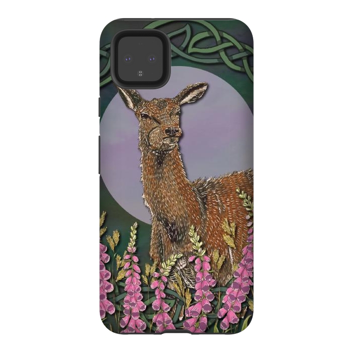 Pixel 4XL StrongFit Woodland Deer Doe by Lotti Brown