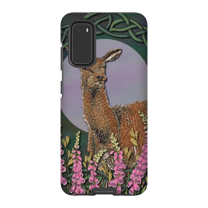 Galaxy S20 StrongFit Woodland Deer Doe by Lotti Brown