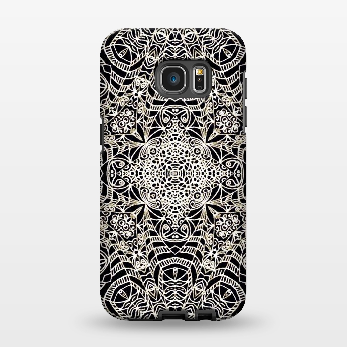Galaxy S7 EDGE StrongFit Mehndi Ethnic Style G419 by Medusa GraphicArt