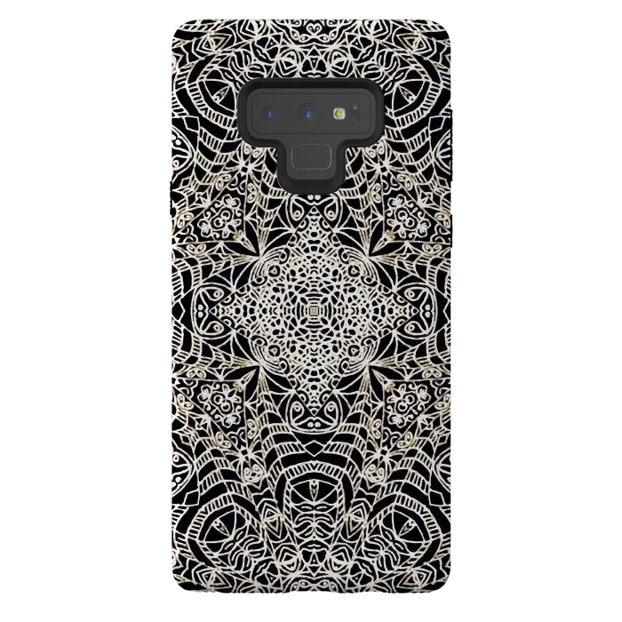 Galaxy Note 9 StrongFit Mehndi Ethnic Style G419 by Medusa GraphicArt