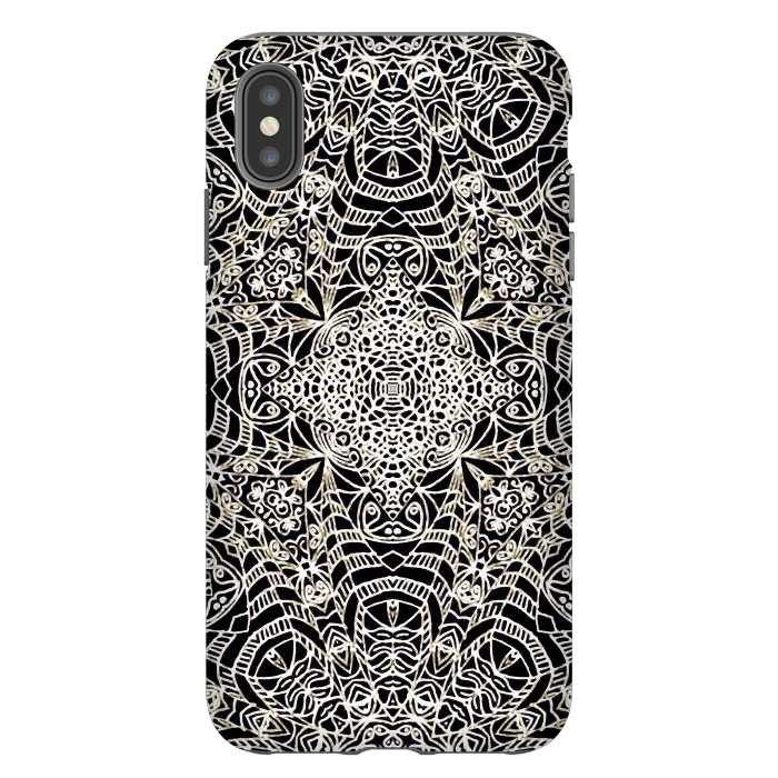 iPhone Xs Max StrongFit Mehndi Ethnic Style G419 by Medusa GraphicArt