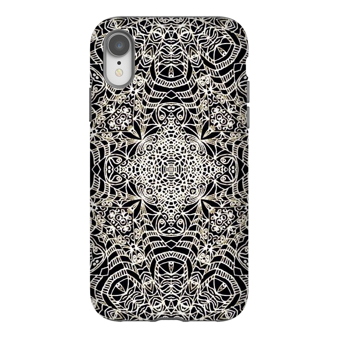 iPhone Xr StrongFit Mehndi Ethnic Style G419 by Medusa GraphicArt