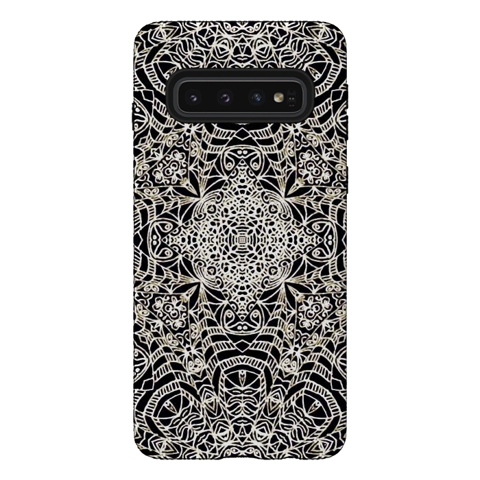 Galaxy S10 StrongFit Mehndi Ethnic Style G419 by Medusa GraphicArt