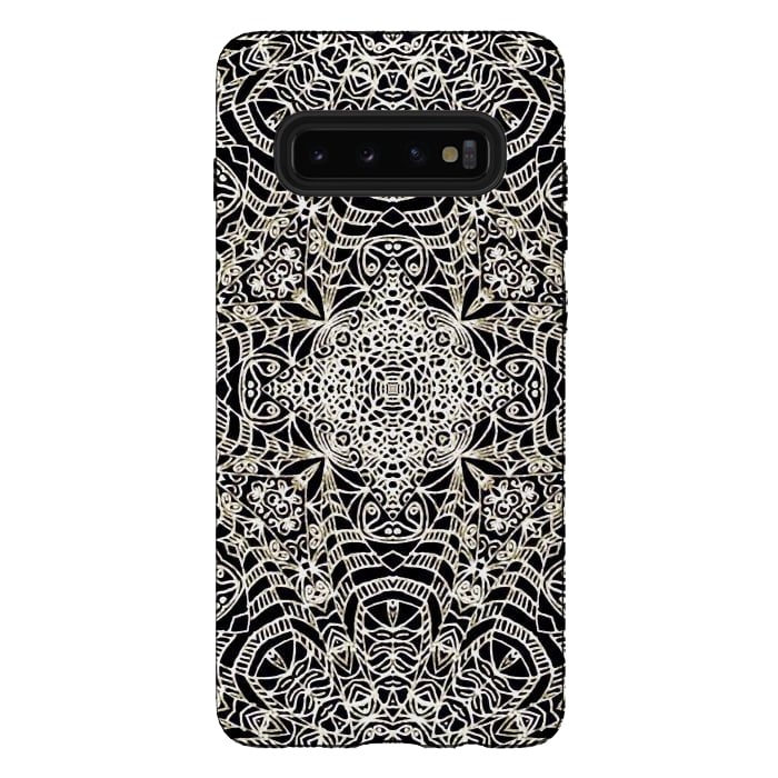 Galaxy S10 plus StrongFit Mehndi Ethnic Style G419 by Medusa GraphicArt